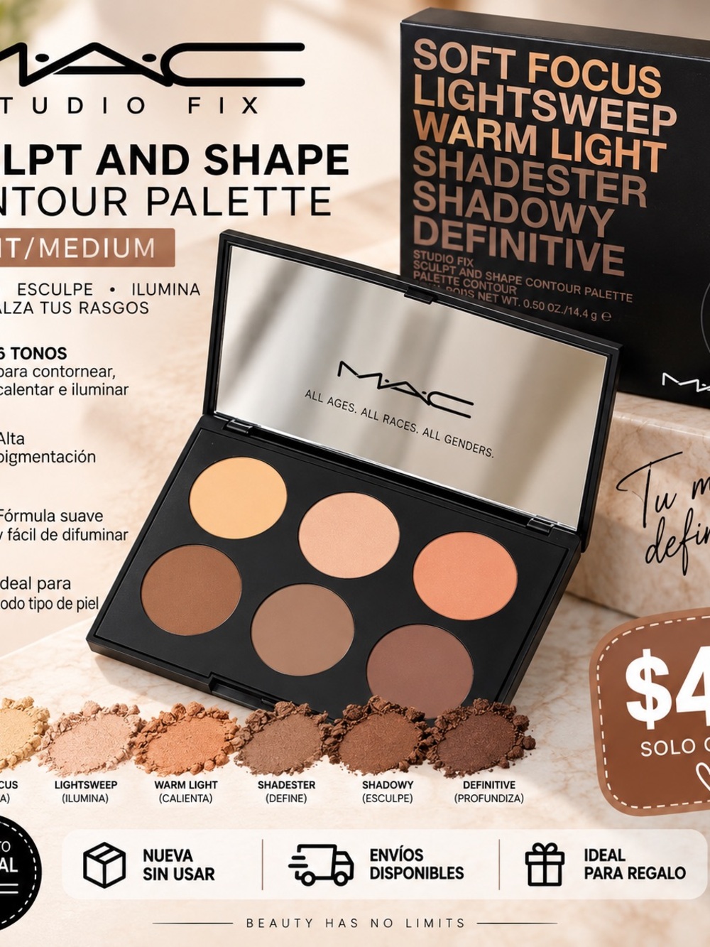 MAC Cosmetics Contour & Bronzer Palette - Warm Light Tones
